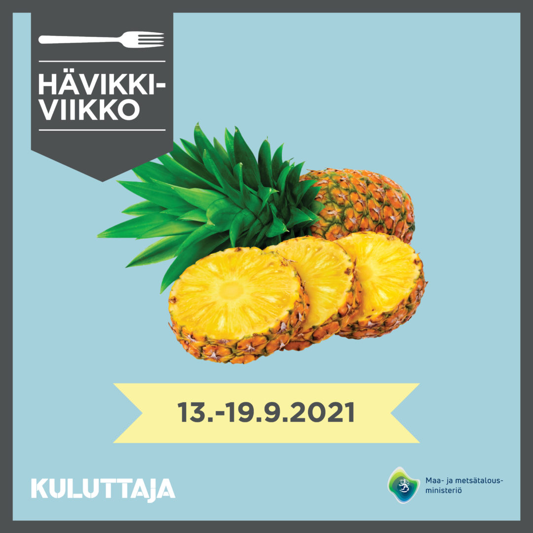 2021_Havikkiviikko_somenostot-ananas Hävikki-viikko kuva ananaksella
