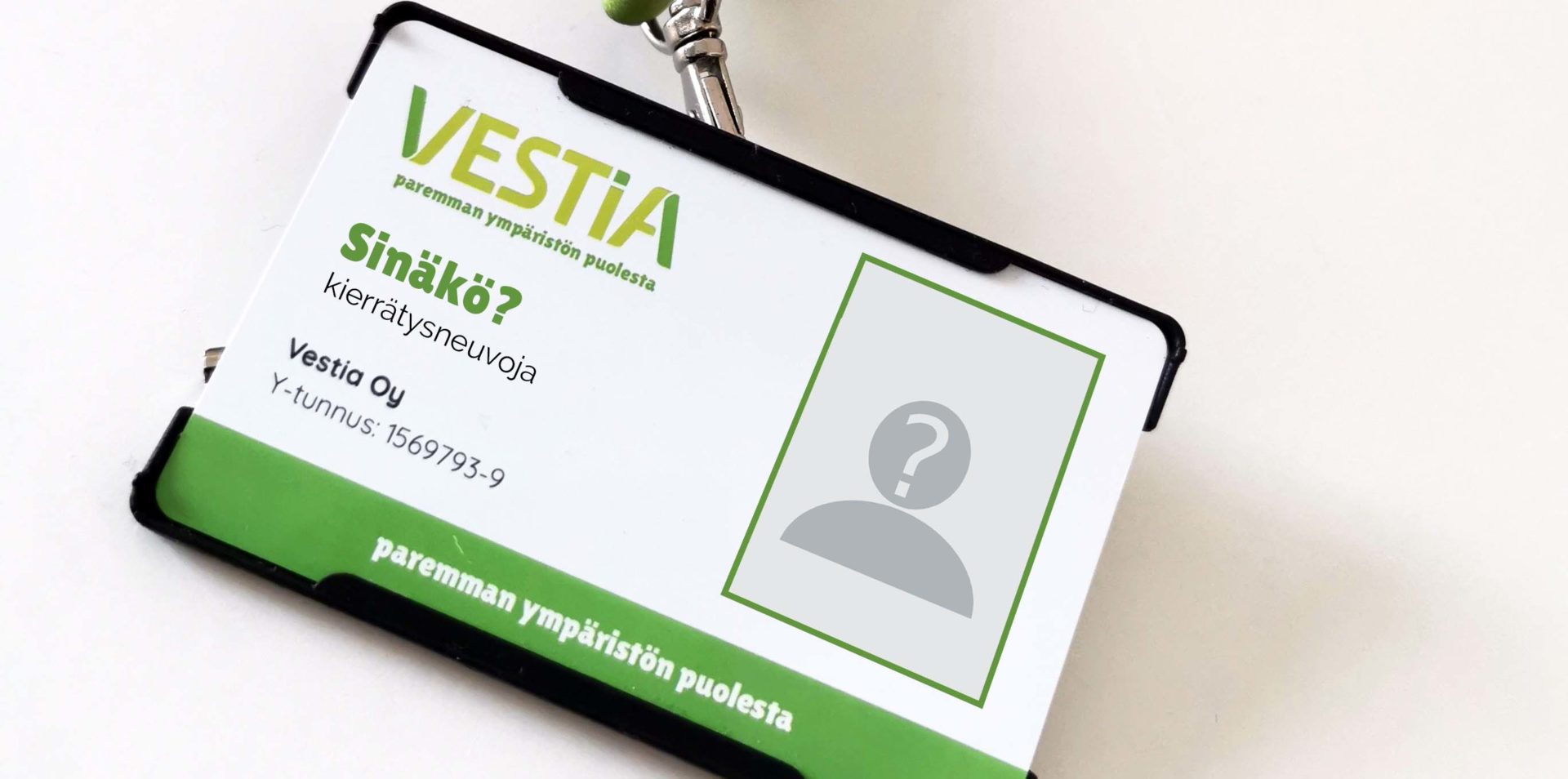 Vestian kierrätysneuvojan henkilökortti Vestian kierrätysneuvojan henkilökortti